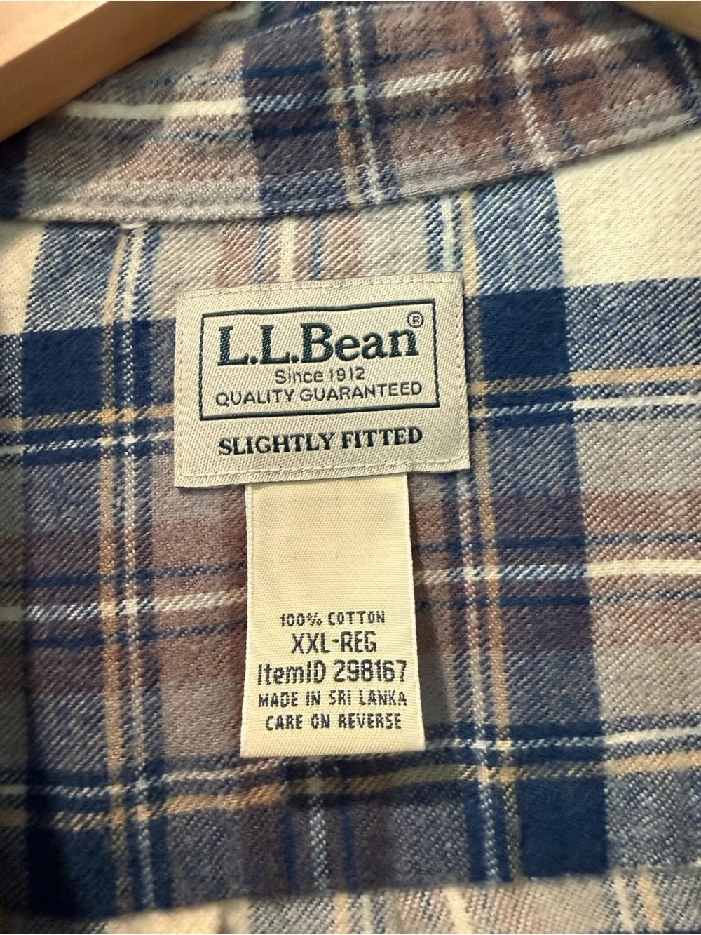 L.L.Bean Plaid Button-Up Shirt - XXL